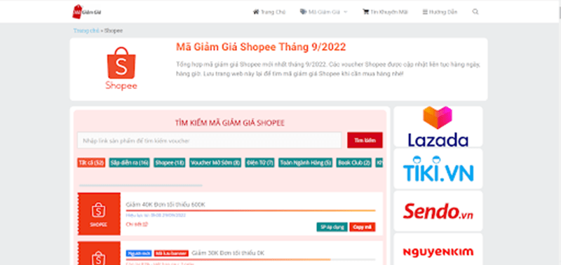 Săn ngay mã giảm giá Shopee cực hời tại Magiamgia.com